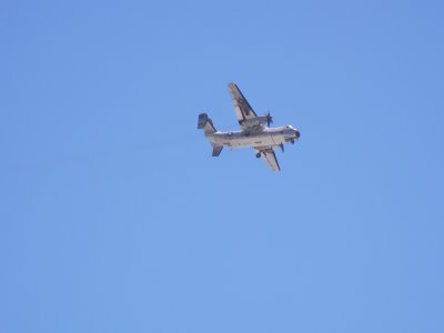 C2 Greyhound of VNC-30 on Pt. Mugu approach