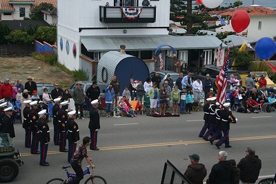 The Color Guard begins the parade