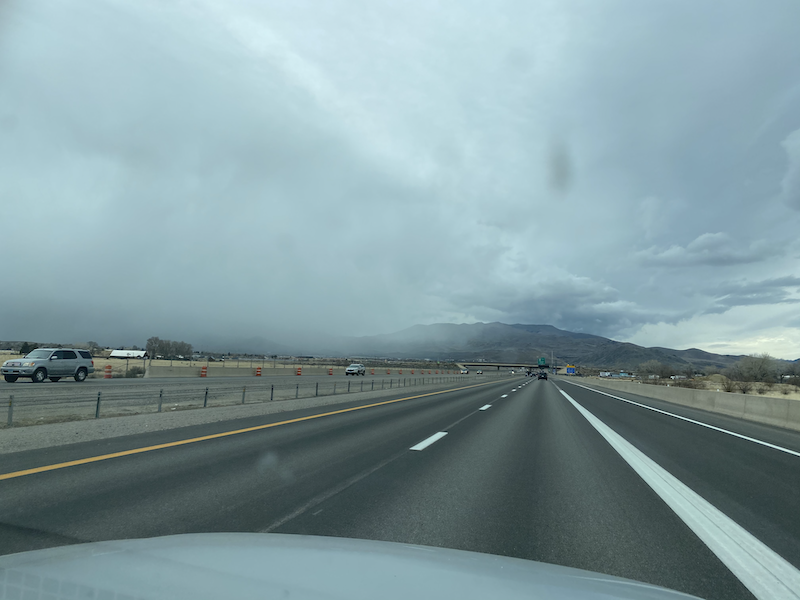 Strom front advancing into north Carson City 2Feb2020