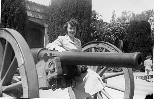 Mom at Sutter's Fort