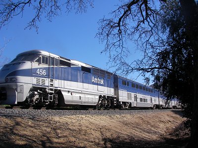 Amtrack passing by