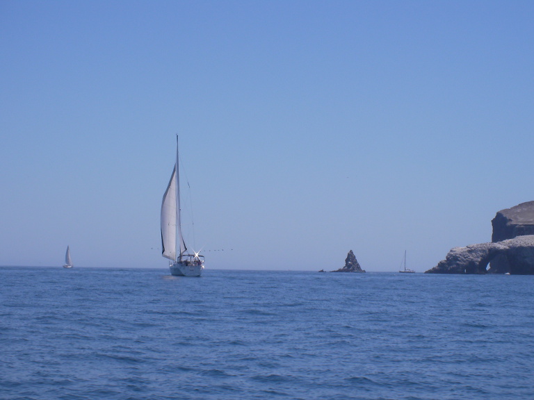 Off Anacapa in a near calm