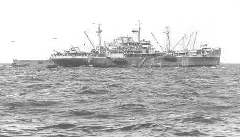 The USS Bayfield at Normandy