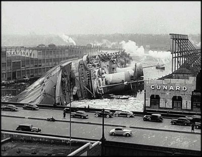 Capsized Liner Normandie