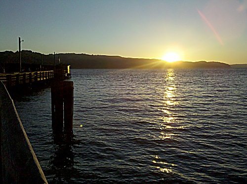 Carquinez Straits from pier in Martinez, CA