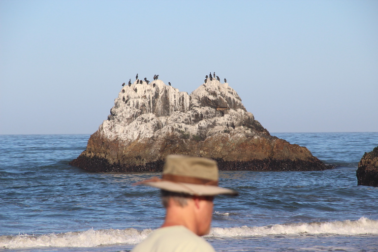 Cayucos beach, pelican rocks, 2014.
