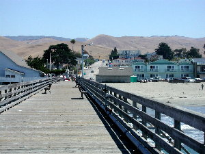 cayucos, from the pier