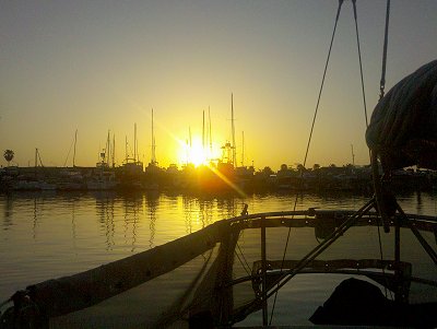 Channel Islands Harbor sunrise, June 2010