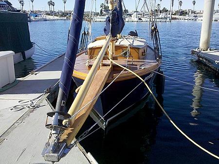 Small sailboat in Channel Islands harbor