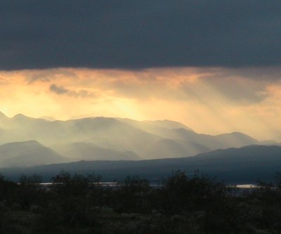 clouds and hills