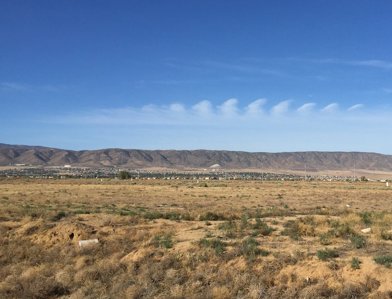 odd clouds to the south of the av