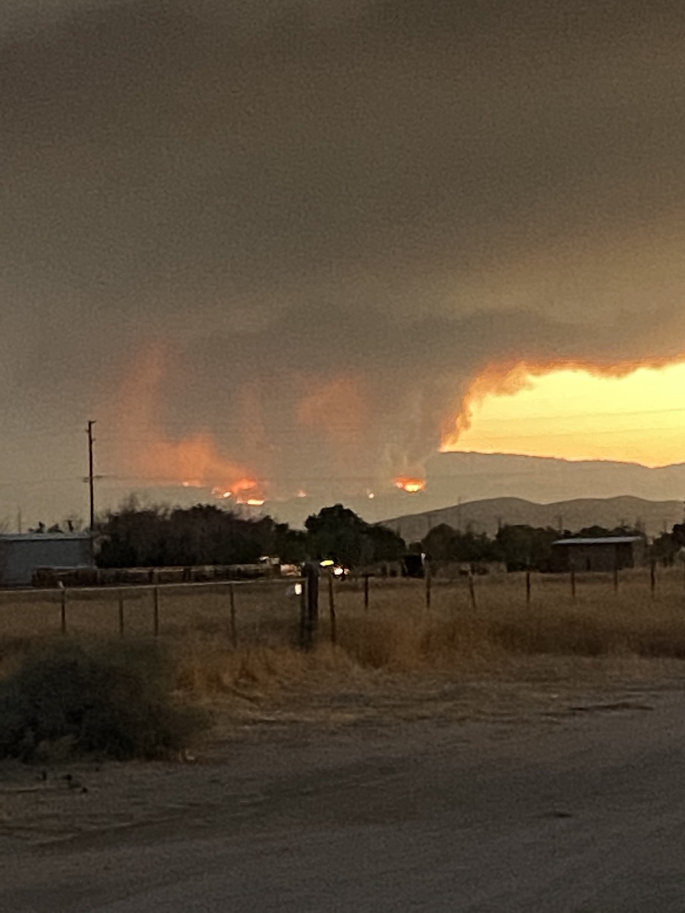 "Lake Fire" to the southwest
