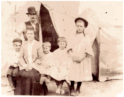 Great Grandparents and Family, after 1906 earthquake