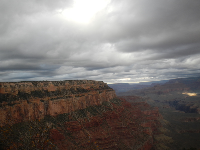 clouds above the grand canyon