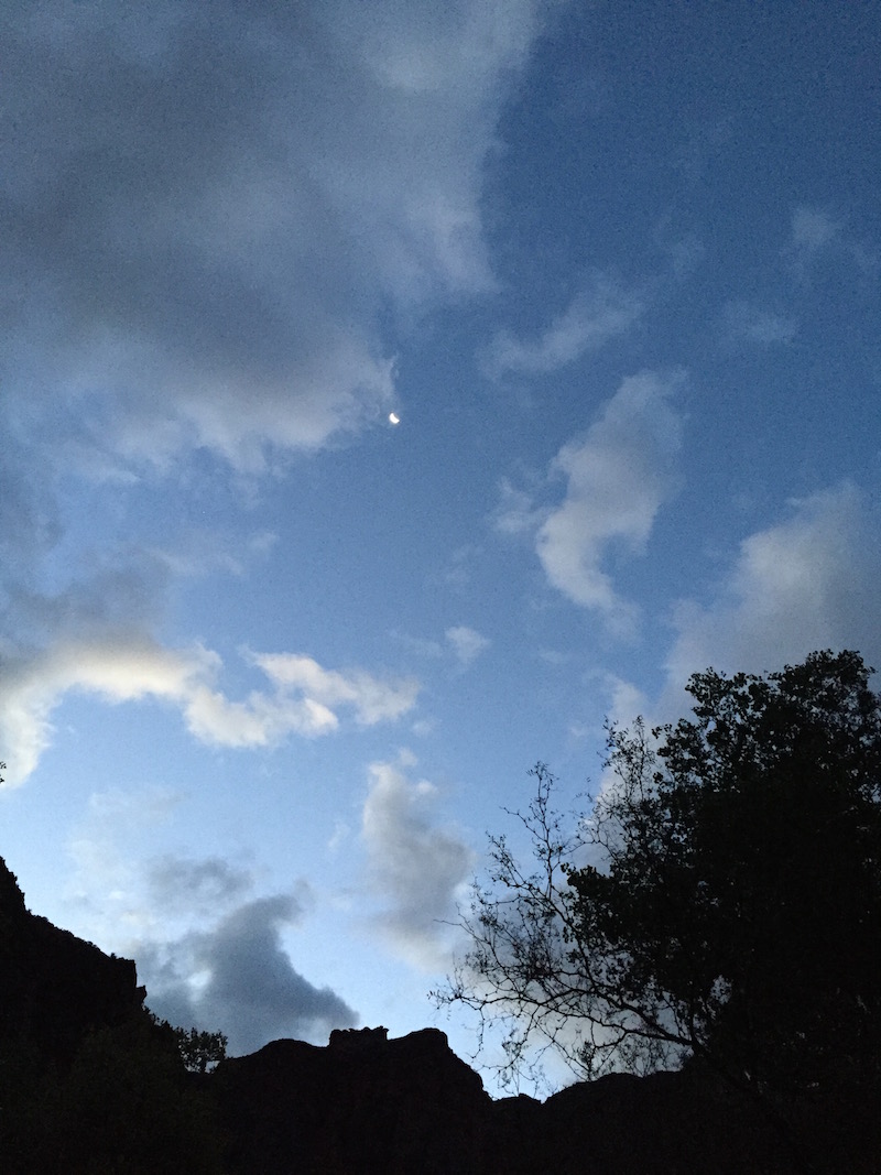 moon over bright angel campground