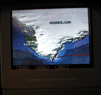 aircraft position, somewhere over greenland