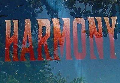 Sign for Harmony Glassworks, Harmony, Ca.