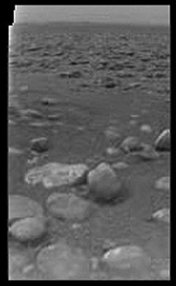 A view of the surface of Titan