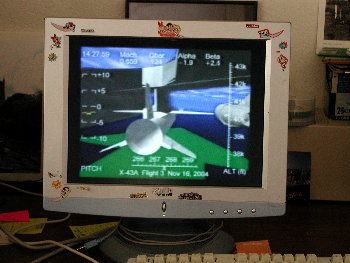 hyperx screen shot on monitor