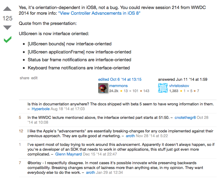 ios8 orientation