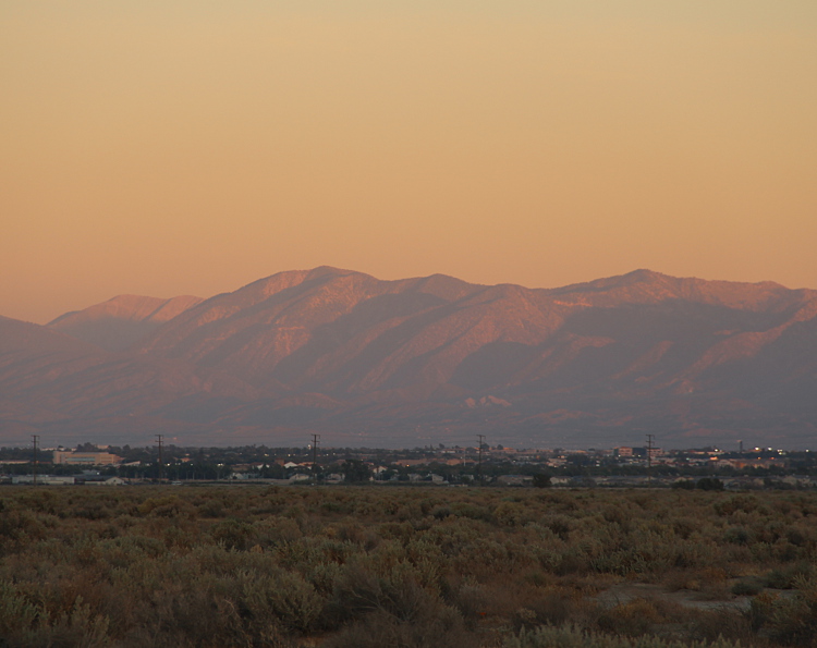 Lancaster after Sundown, looking southeast.