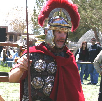 Roman Legionaire at the Poppy Festivals