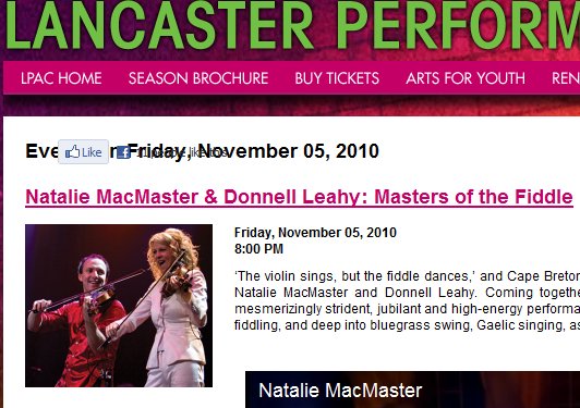 Natalie McMaster & Donnell Leahy