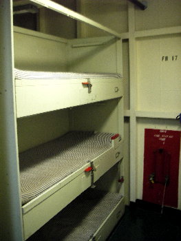 3 level bunk beds (berths) on the Midway