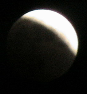 lunar eclipse, about 65%