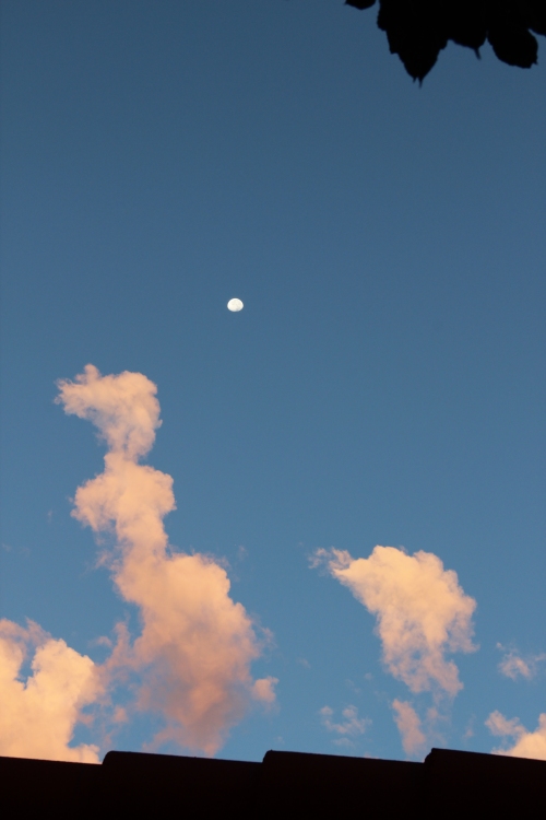 moon and clouds
