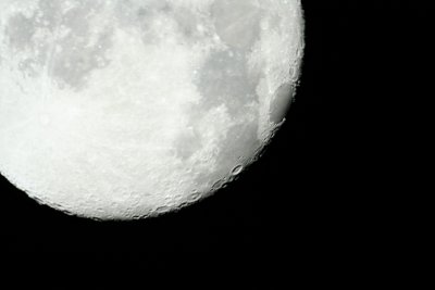 Moon, prime focus shot