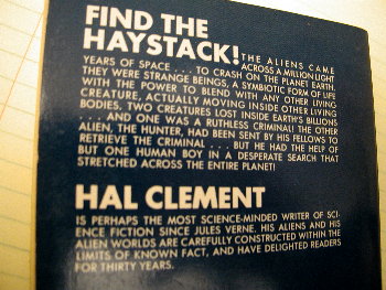 back cover to needle, lancer paperback edition