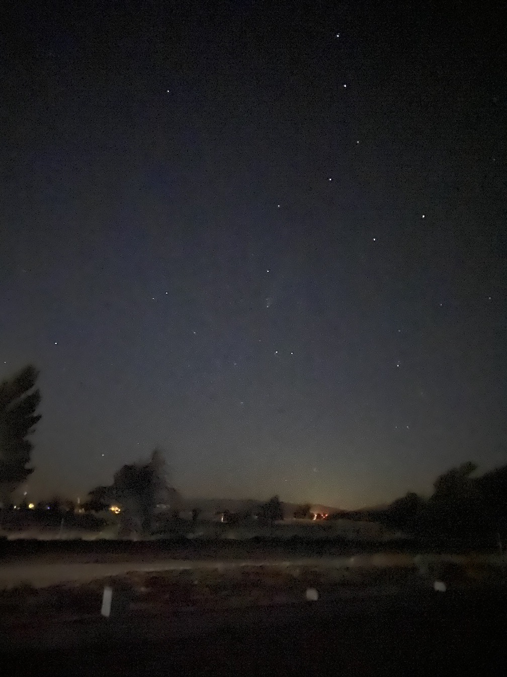 Neowise as an evening object