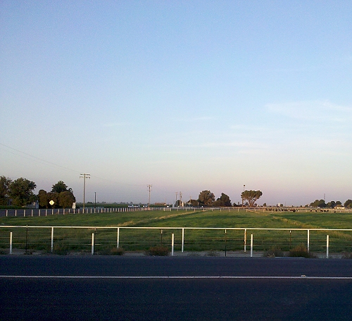 Rural scene outside Lemoore, Ca., 2012
