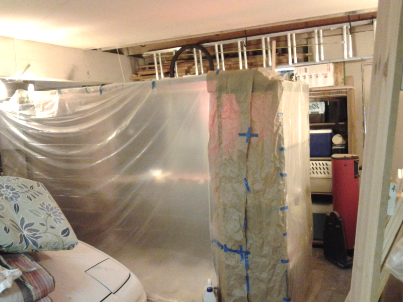 temporary paint booth