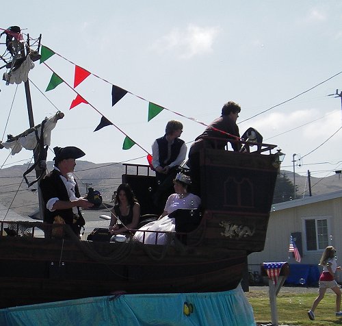 pirate ship float