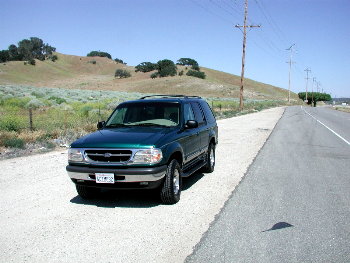 nex explorer on side of road near quail lake