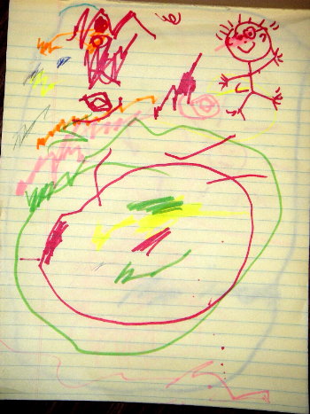 Picture of Riley by a three year old