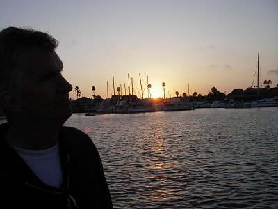 returning to channel islands harbor at sunset