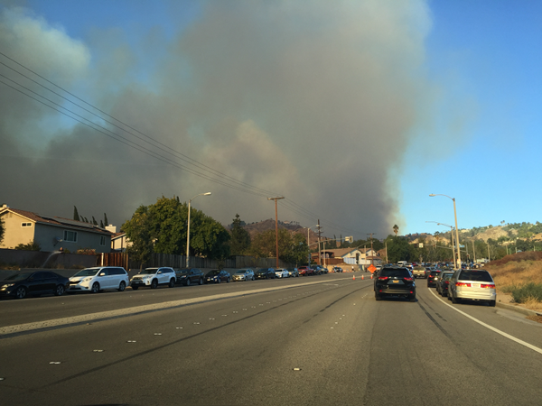 Fire near Sand Canyon, 2019