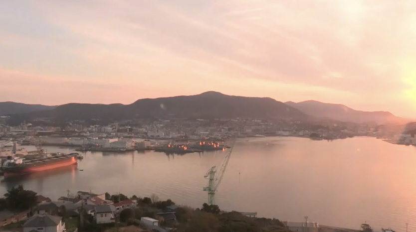 Sunrise on USS New Orleans,  Sasebo, JP.
