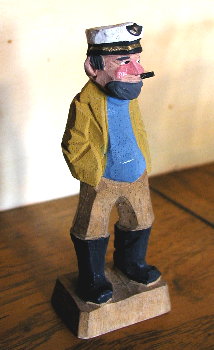 sea captain carving