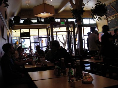 Inside a delicatessen in San Francisco