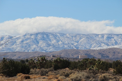 Snow on the foothills
