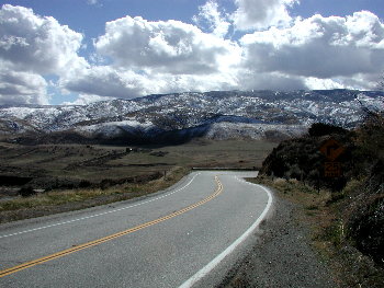 Snow on the hills above Palmdale, 2006