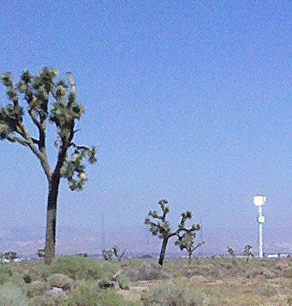 solar power tower in Lancaster