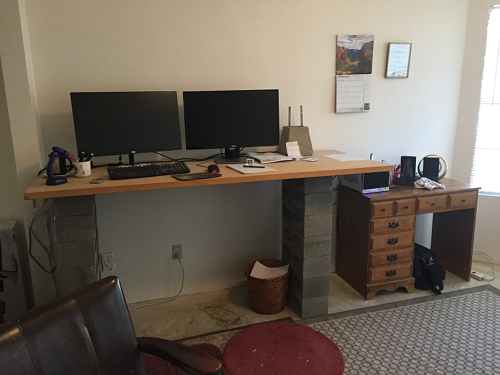 standing desk prototype