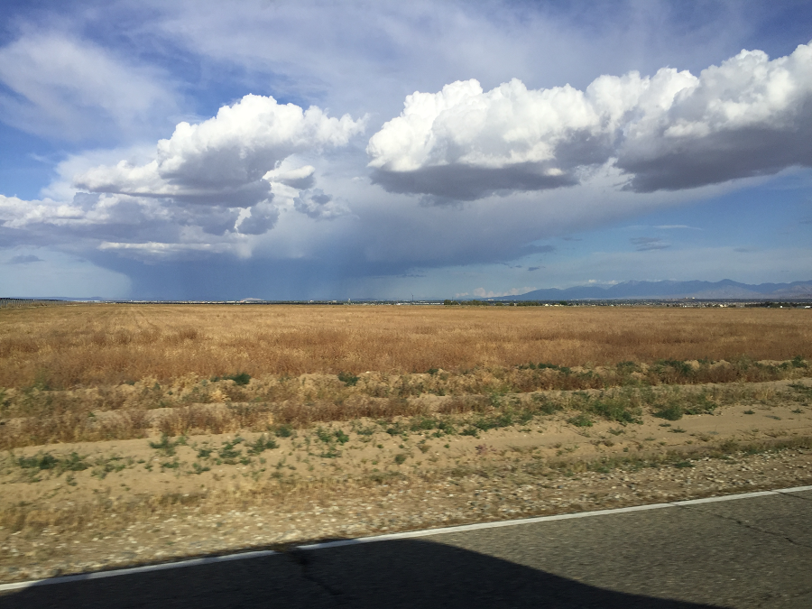 storm cell over the antelope valley