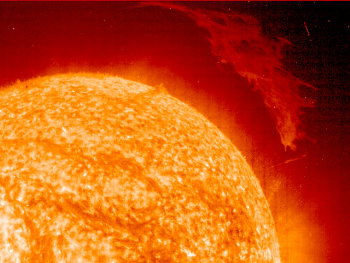 sun and prominence