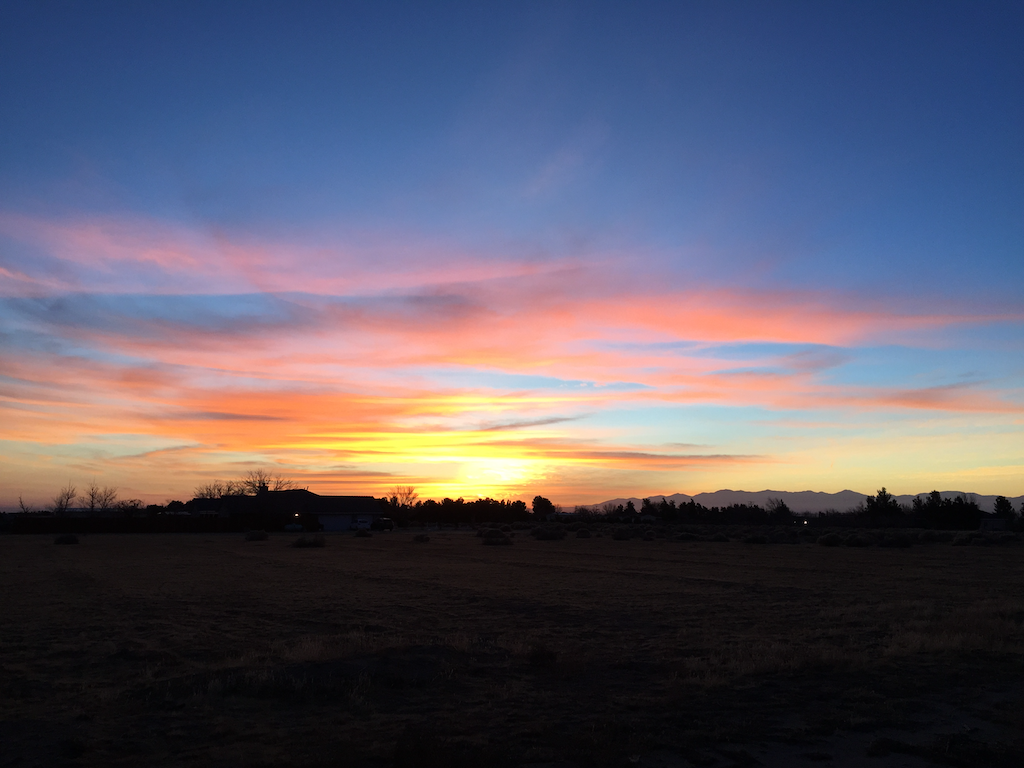Sunrise January 1st.